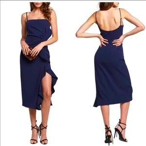 Bardot Rona ruffle sleeves midi dress XS/4